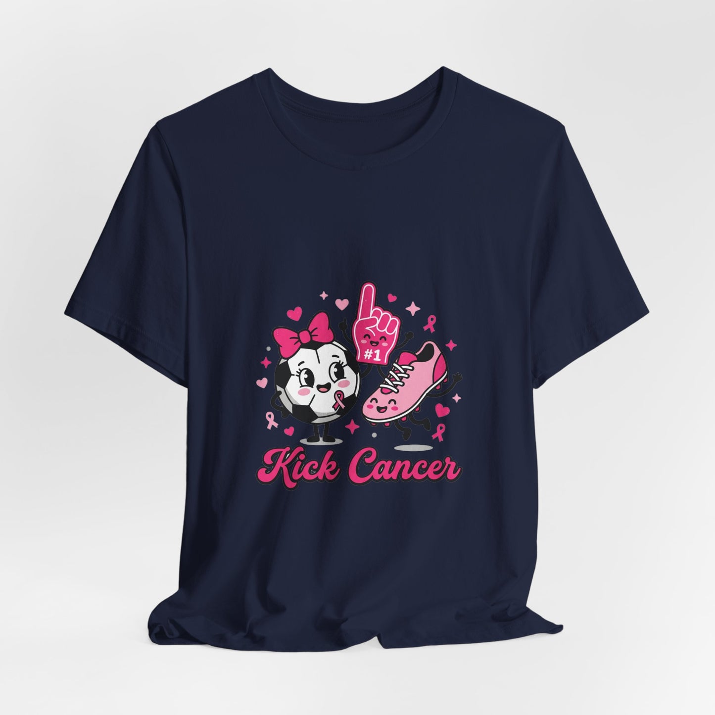 Kick Cancer Panda Ribbon Tee | Breast Cancer Awareness, Pink Ribbon