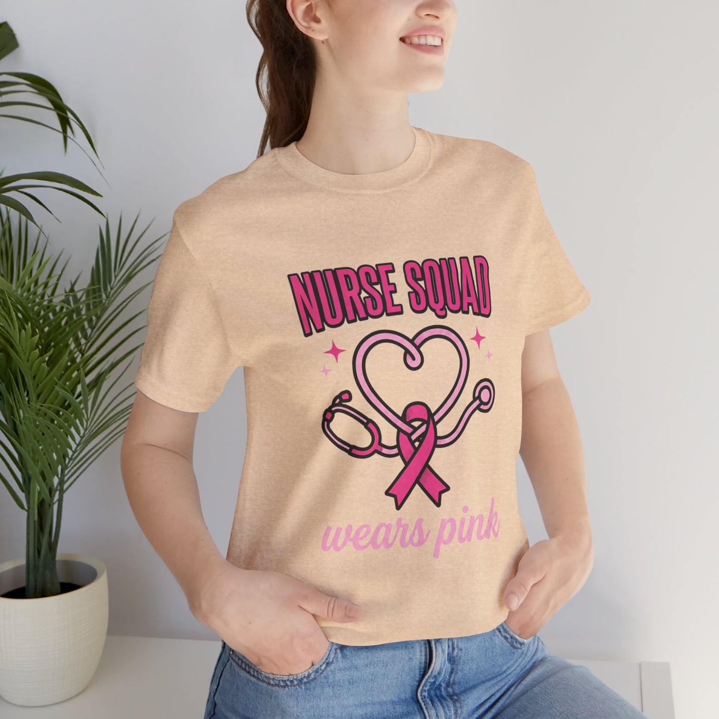 Nurse Squad Wears Pink Tee | Breast Cancer Awareness, Pink Ribbon