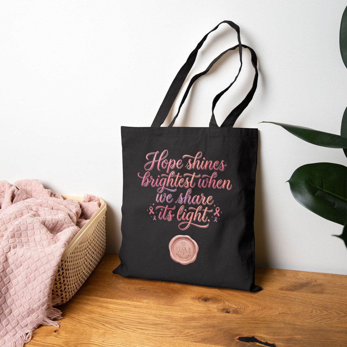 Nurse Squad Wears Pink Tote Bag | Breast Cancer Awareness Nurse Gift | Reusable Cotton Carryall