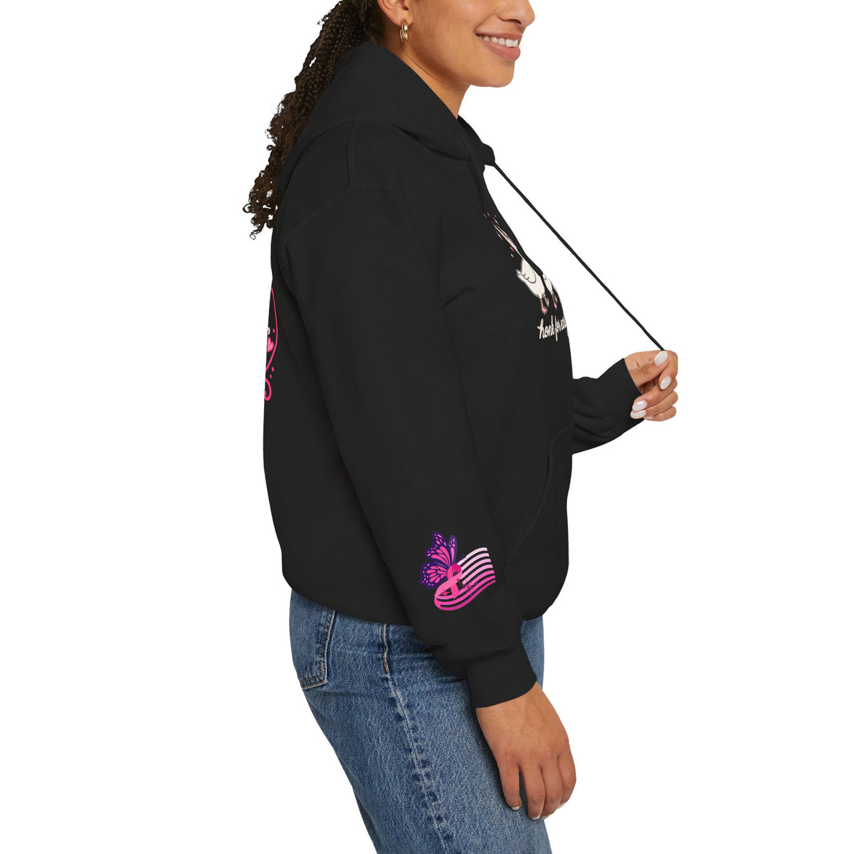 Breast Cancer Ribbon Support Hoodie | Honk for Early Detection | Pink Awareness