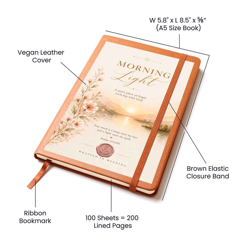 Morning Light | A Faith Journal for New Beginnings (Soft Leather Journal)