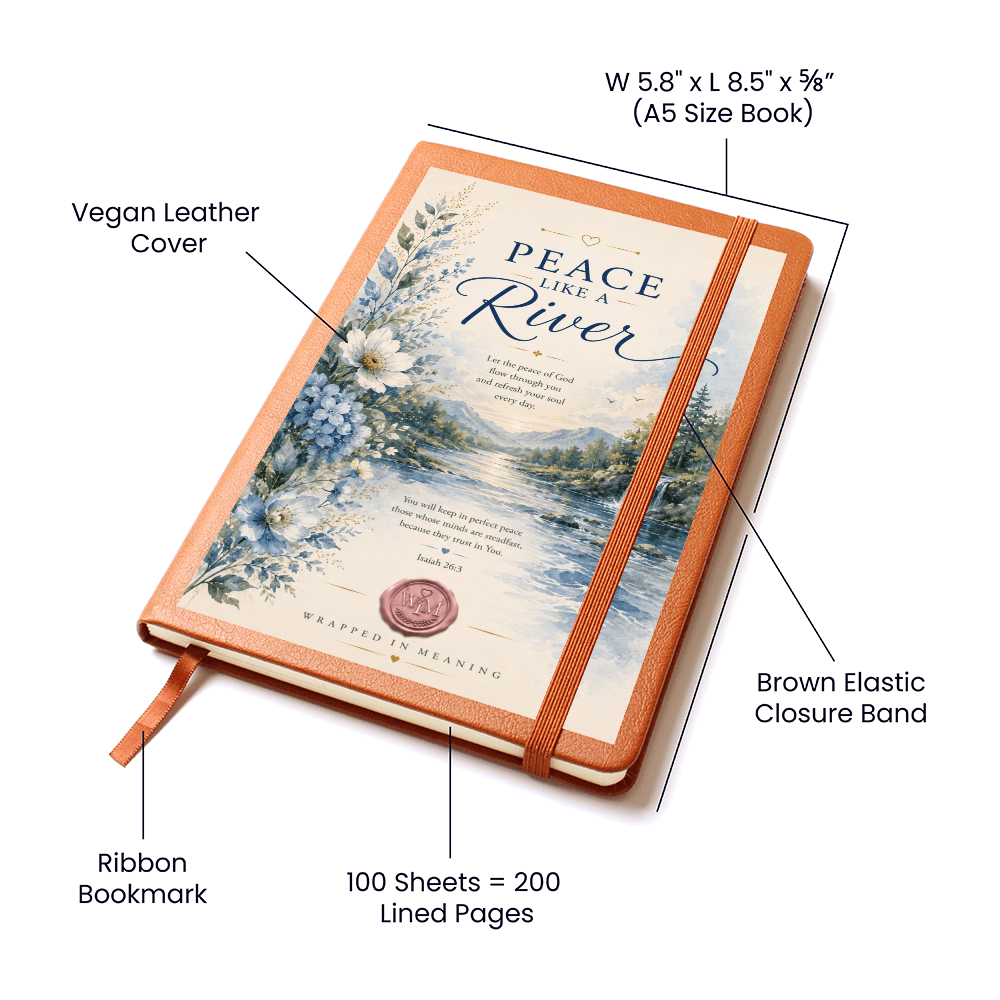 Peace Like a River | A Faith Journal for Resting in God's Perfect Peace (Soft Leather Journal)