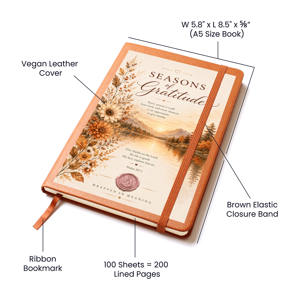 Seasons of Gratitude | A Faith Journal for Living with a Thankful Heart (Soft Leather Journal)
