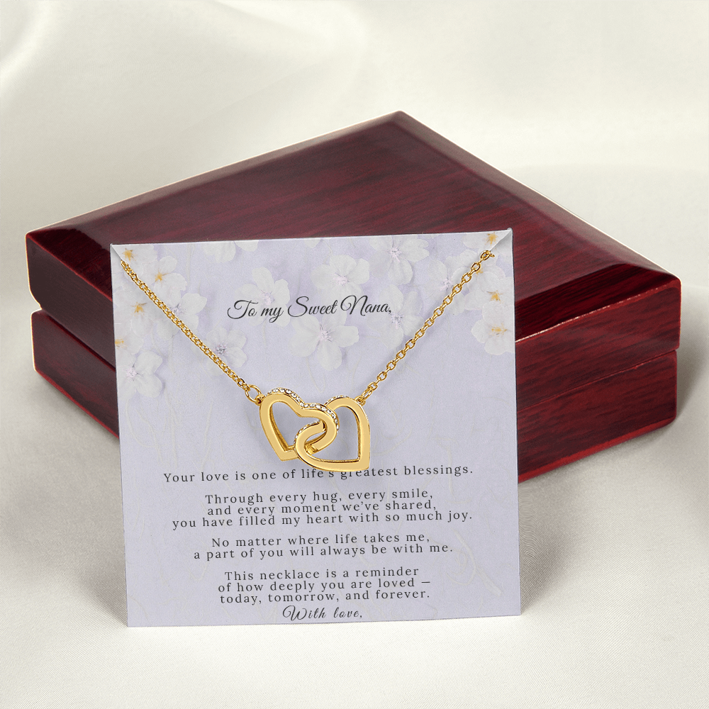 Interlocking Hearts Necklace | A Love Like No Other | Nana Gift