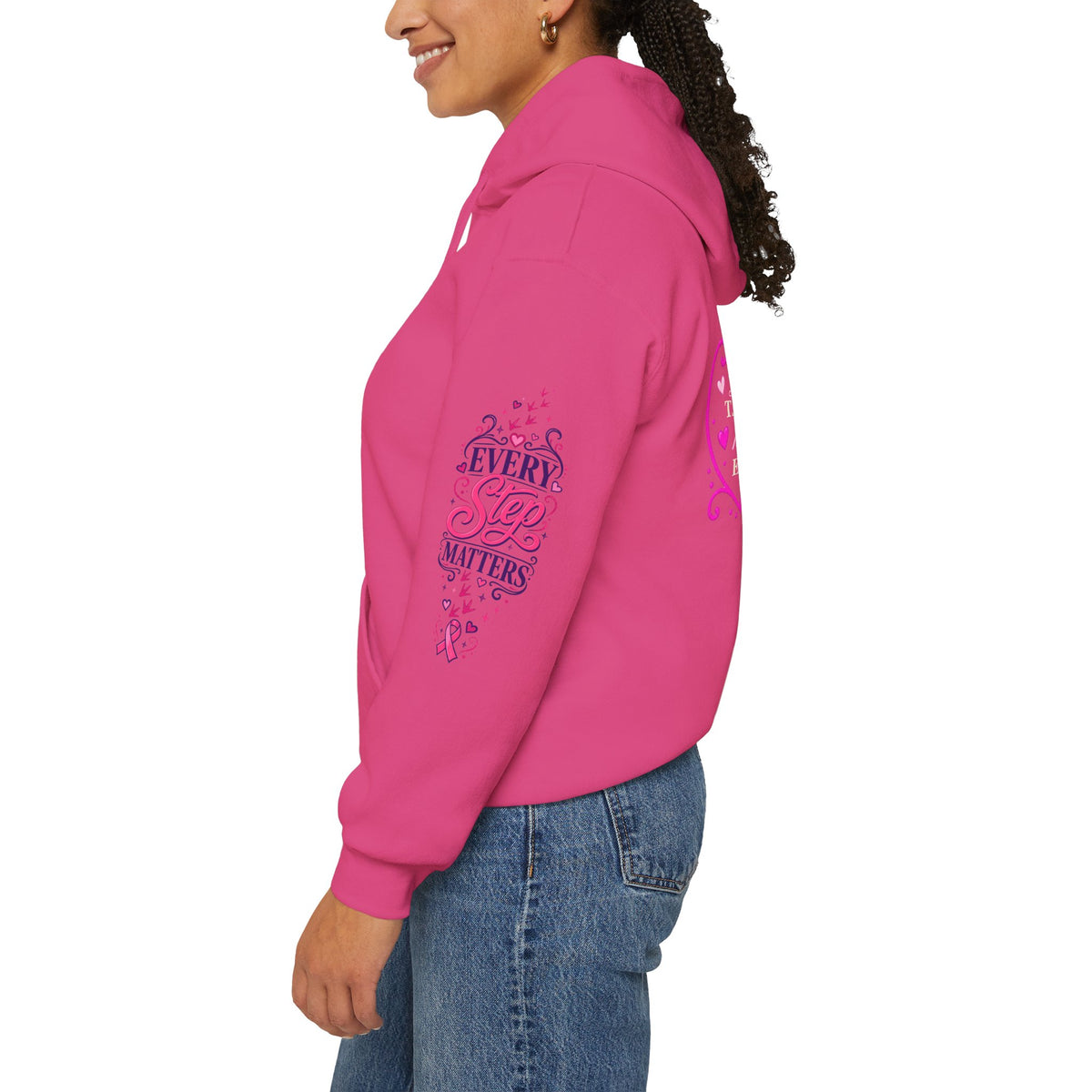 Breast Cancer Ribbon Support Hoodie | Honk for Early Detection | Pink Awareness