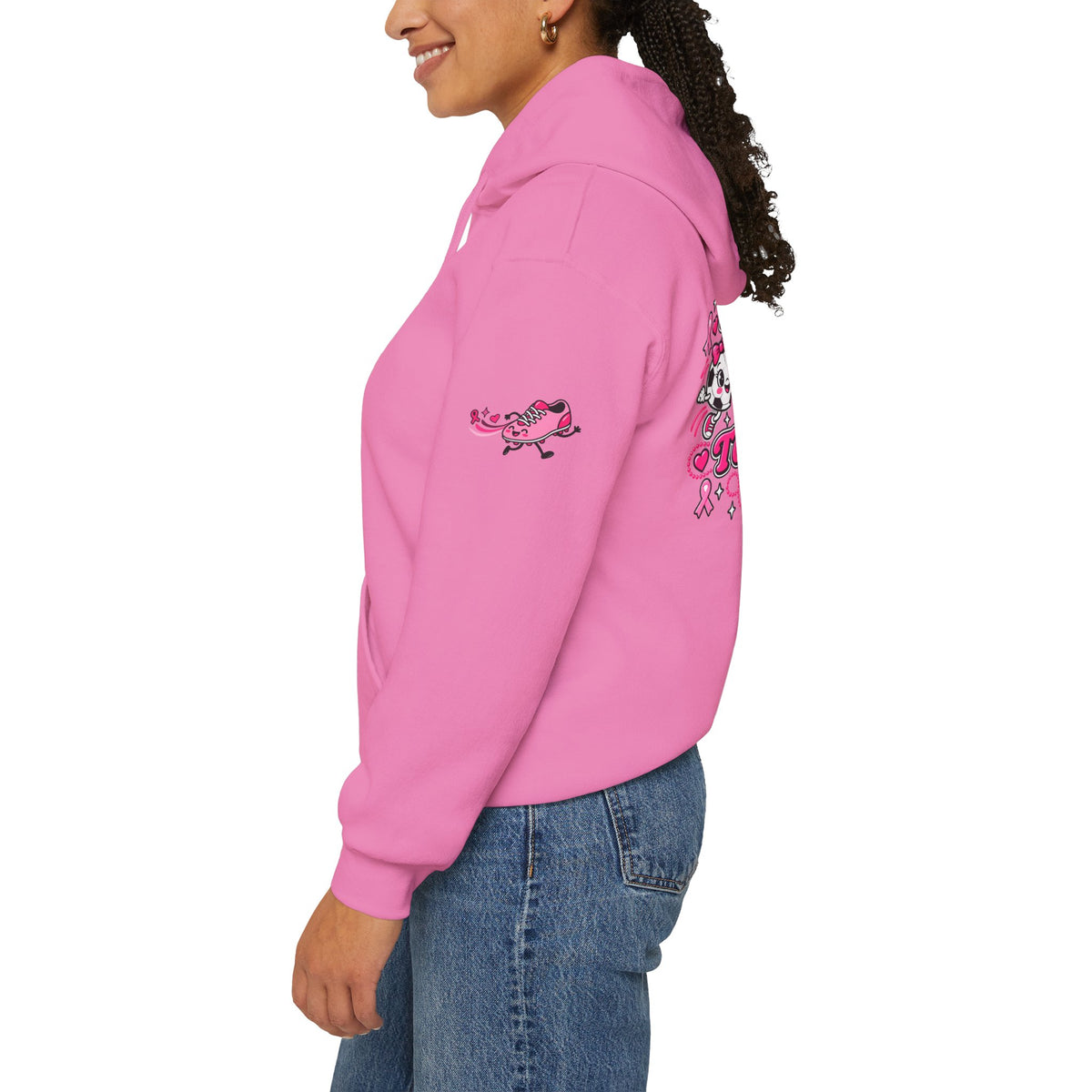 Kick Cancer Breast Cancer Awareness Hoodie | Pink Ribbon Support
