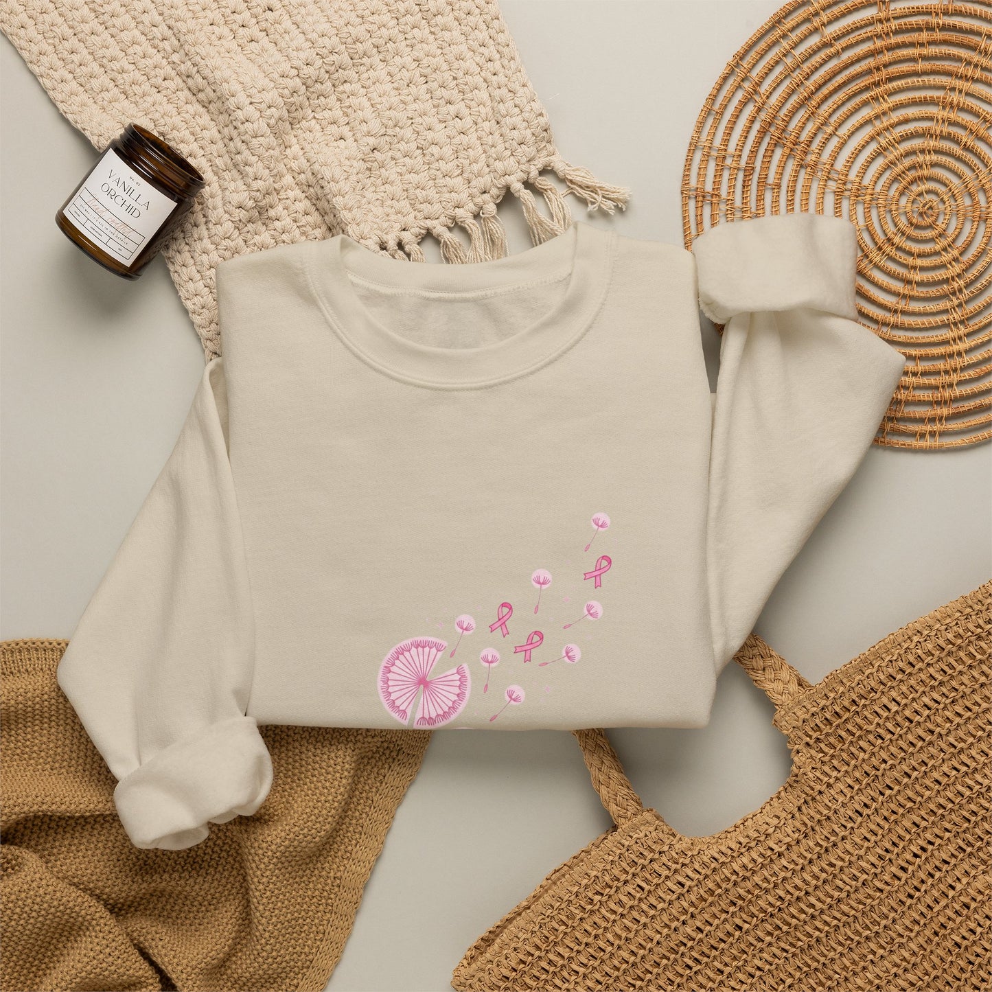 Let Hope Fly ribbon sweatshirt | Breast Cancer Awareness, Pink Ribbon