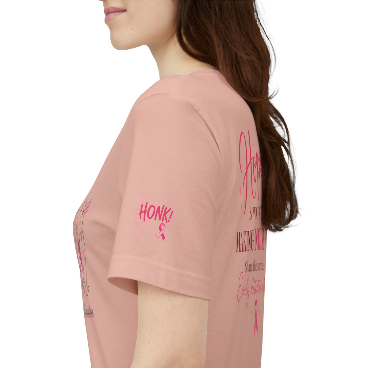 Think Pink Ribbon Geese T-Shirt | Breast Cancer Awareness, Survivor Support