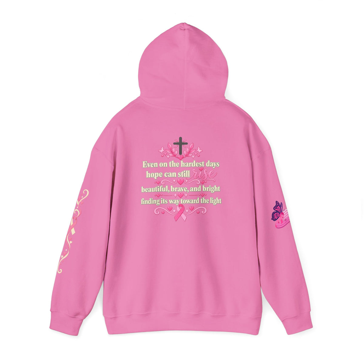 In This House We Wear Pink Hoodie | Breast Cancer Awareness, Faith & Hope