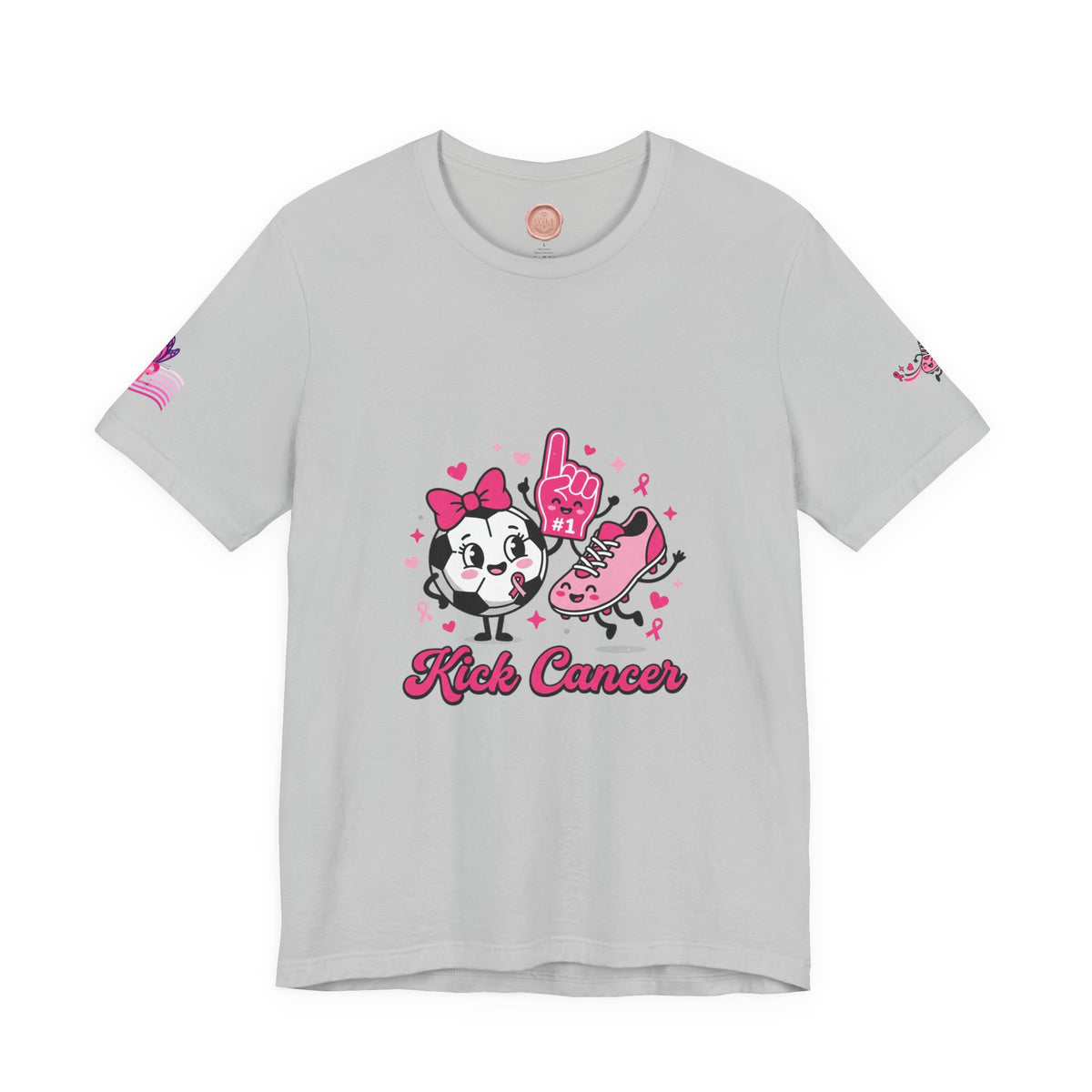 Kick Cancer Pink Ribbon Tee | Breast Cancer Awareness Shirt