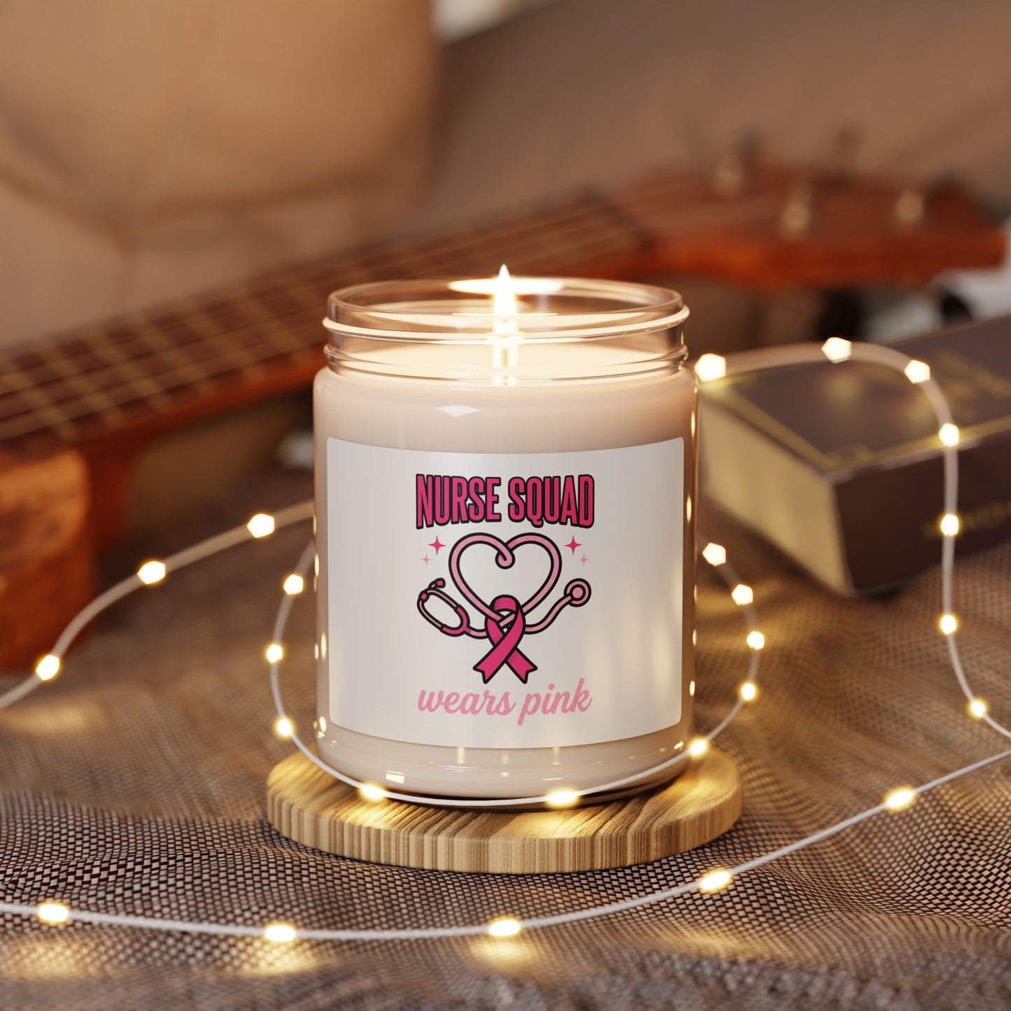 Nurse Squad Wears Pink Candle | Breast Cancer Awareness, Soy