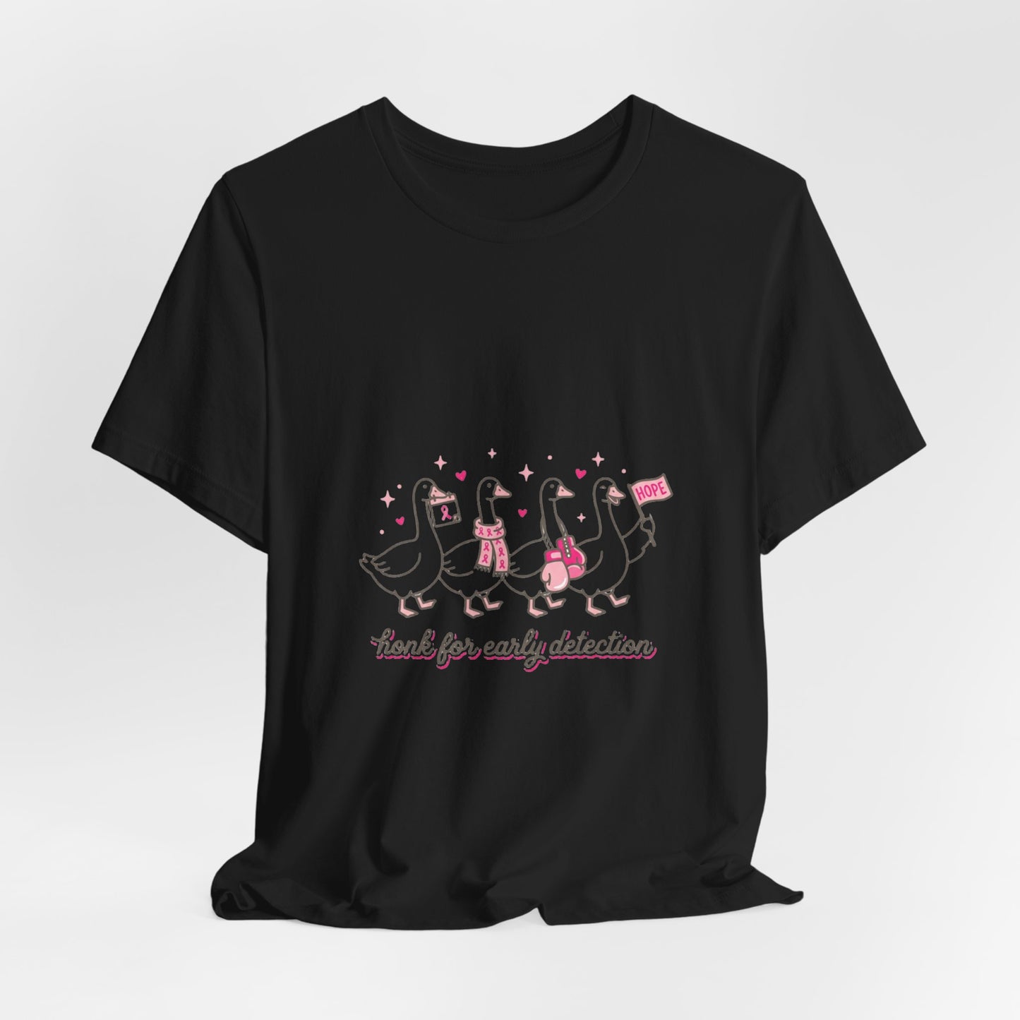 Think Pink Ribbon Ducks T-Shirt | Breast Cancer Awareness, Survivor Support