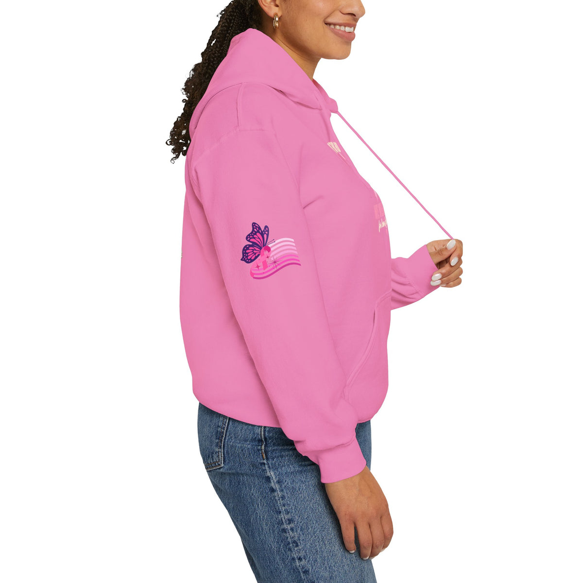 In This House We Wear Pink Hoodie | Breast Cancer Awareness, Faith & Hope