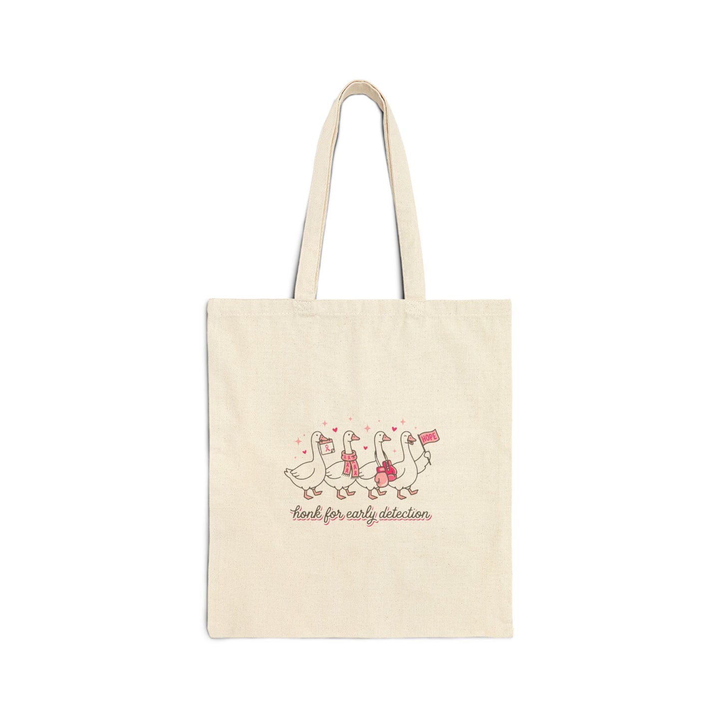 Marching Ducks Pink Ribbon Tote | Breast Cancer Awareness