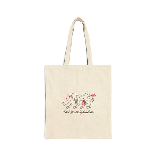 Marching Ducks Pink Ribbon Tote | Breast Cancer Awareness