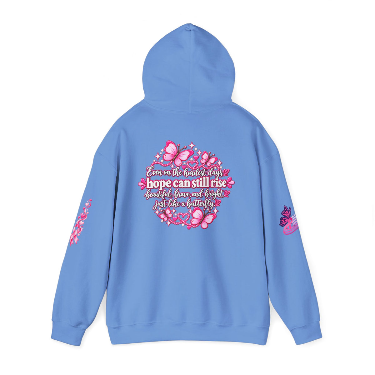 Pink Ribbon Support Hoodie | Breast Cancer Awareness, Survivor Solidarity