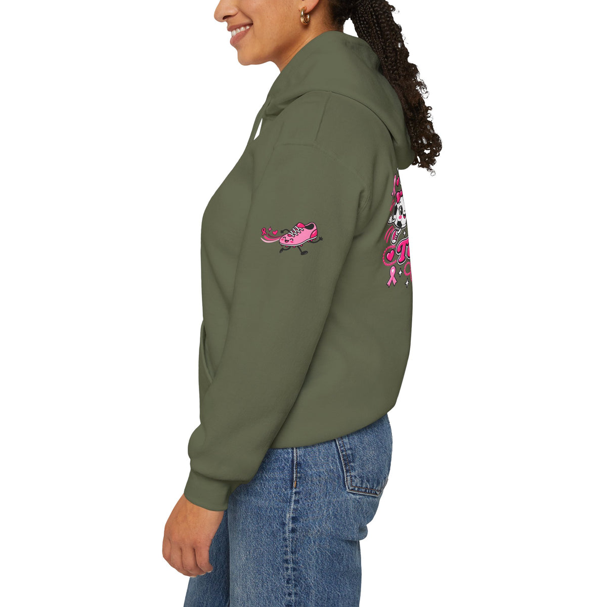 Kick Cancer Breast Cancer Awareness Hoodie | Pink Ribbon Support