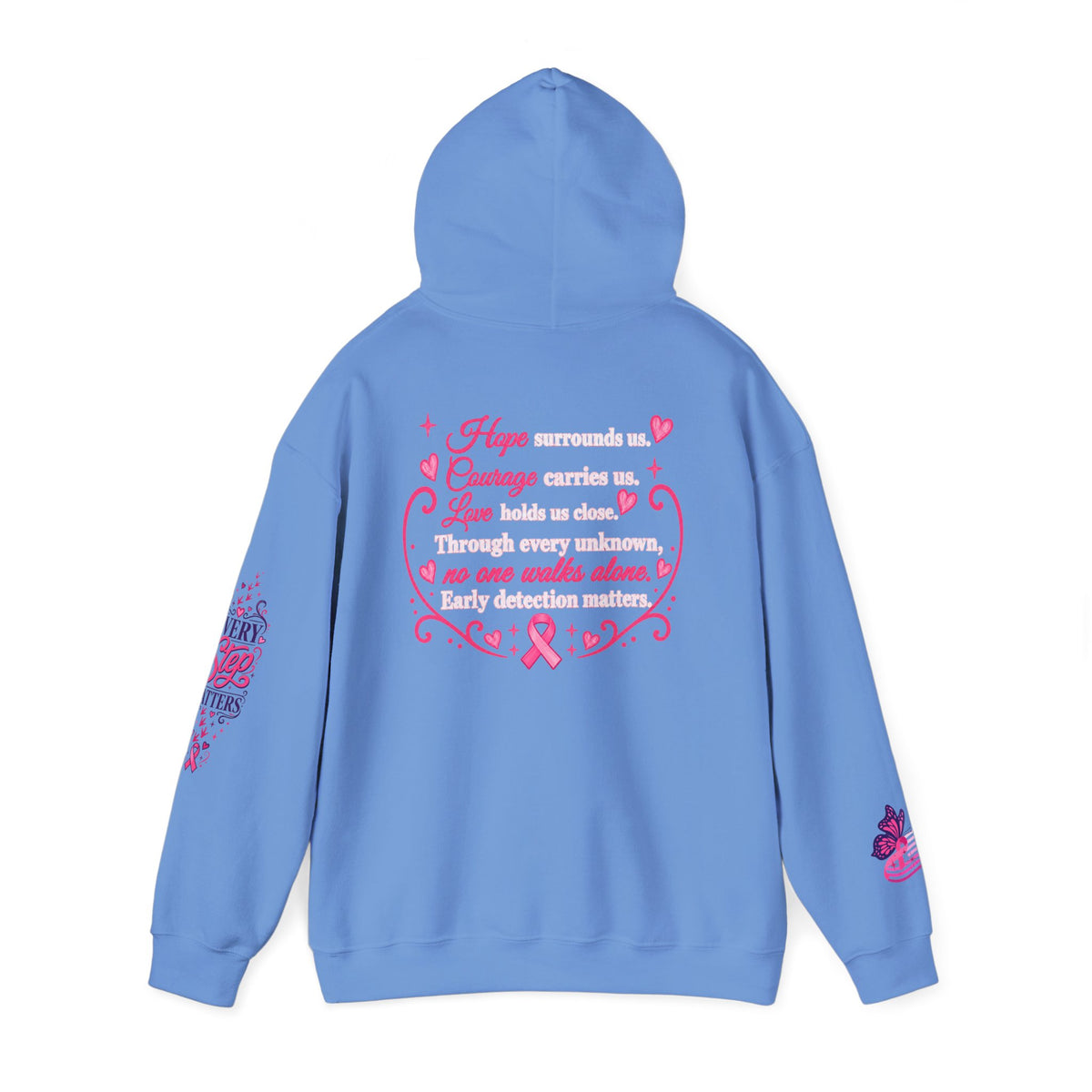 Breast Cancer Ribbon Support Hoodie | Honk for Early Detection | Pink Awareness