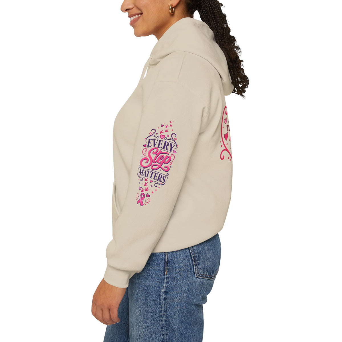 Breast Cancer Ribbon Support Hoodie | Honk for Early Detection | Pink Awareness