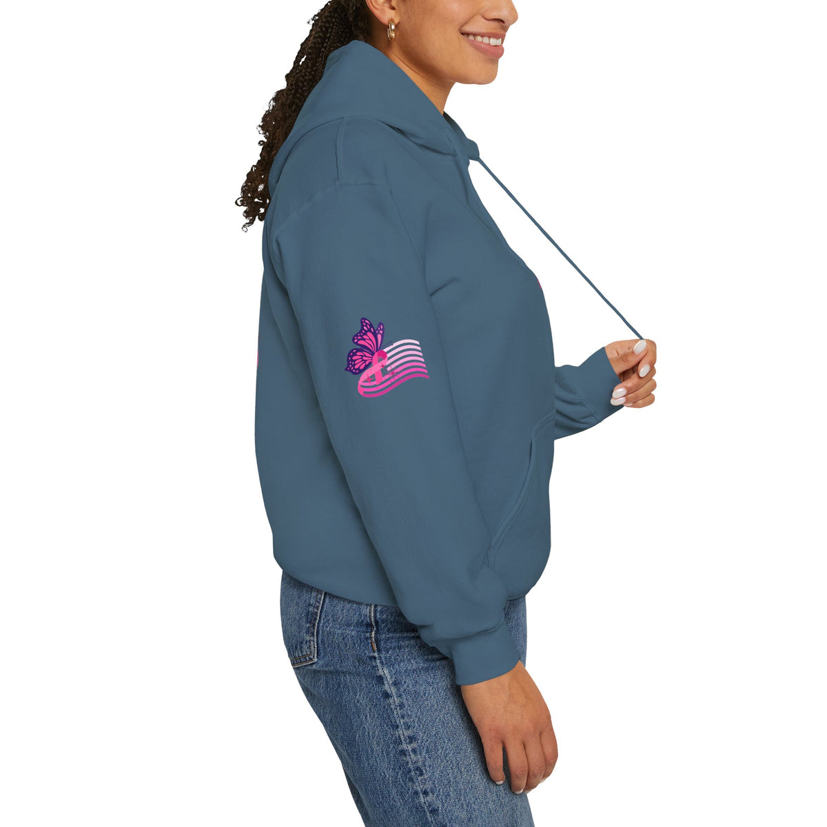 Pink Ribbon "Let Hope Fly" Hoodie | Breast Cancer Awareness Inspirational Gift | Hope & Encouragement Pullover