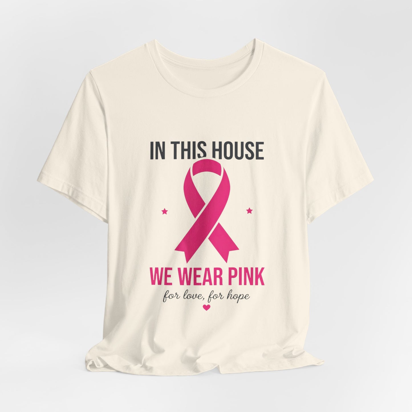 We Wear Pink Ribbon Tee | Breast Cancer Awareness, Support Shirt