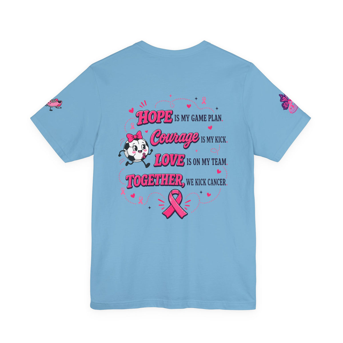 Kick Cancer Pink Ribbon Tee | Breast Cancer Awareness Shirt