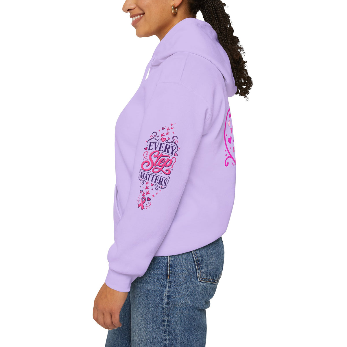 Breast Cancer Ribbon Support Hoodie | Honk for Early Detection | Pink Awareness