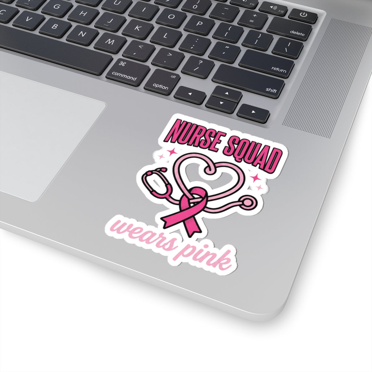 Nurse Squad Wears Pink Sticker | Breast Cancer Awareness, Pink Ribbon