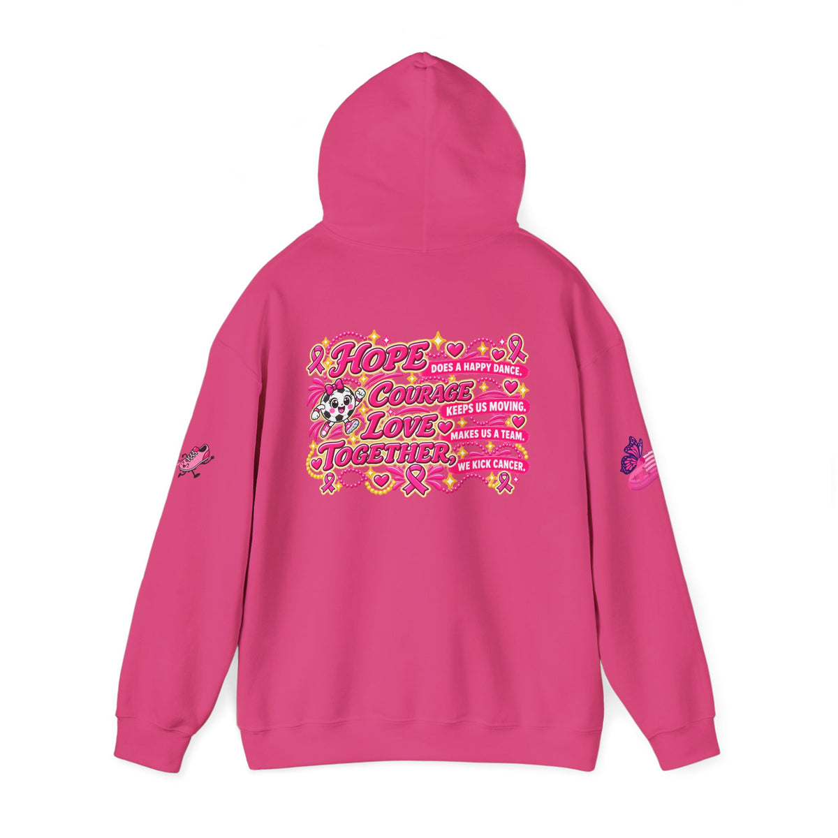 Kick Cancer Breast Cancer Awareness Hoodie | Pink Ribbon Support