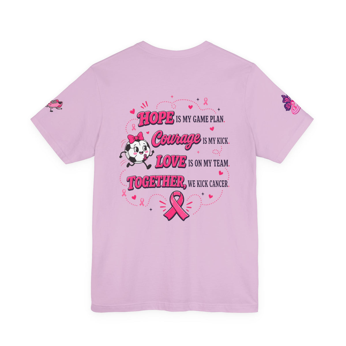 Kick Cancer Pink Ribbon Tee | Breast Cancer Awareness Shirt