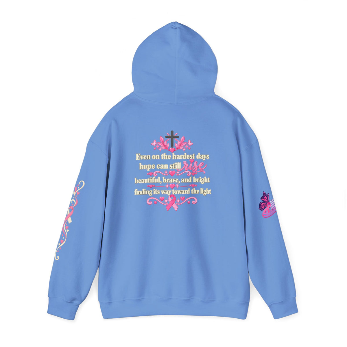 In This House We Wear Pink Hoodie | Breast Cancer Awareness, Faith & Hope