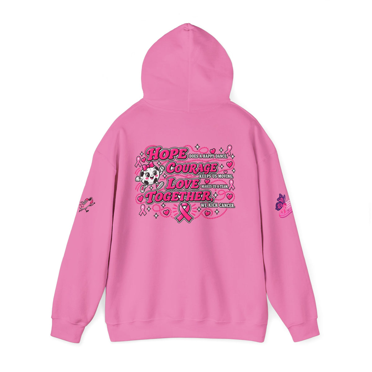 Kick Cancer Breast Cancer Awareness Hoodie | Pink Ribbon Support