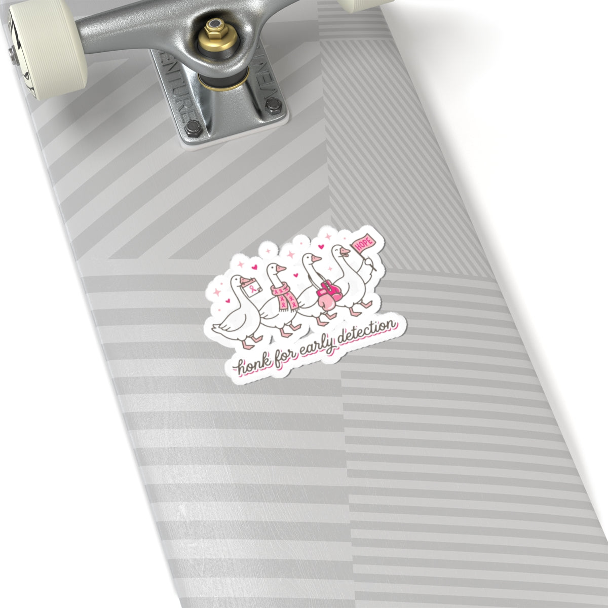 Honk for Early Detection Kiss-Cut Sticker | Breast Cancer Awareness, Pink Ribbon