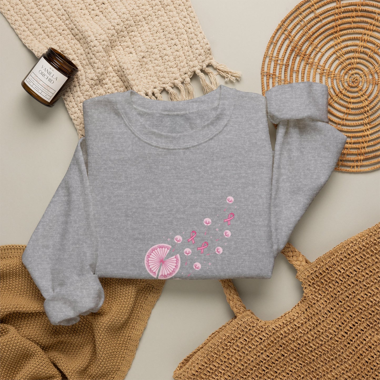 Let Hope Fly ribbon sweatshirt | Breast Cancer Awareness, Pink Ribbon