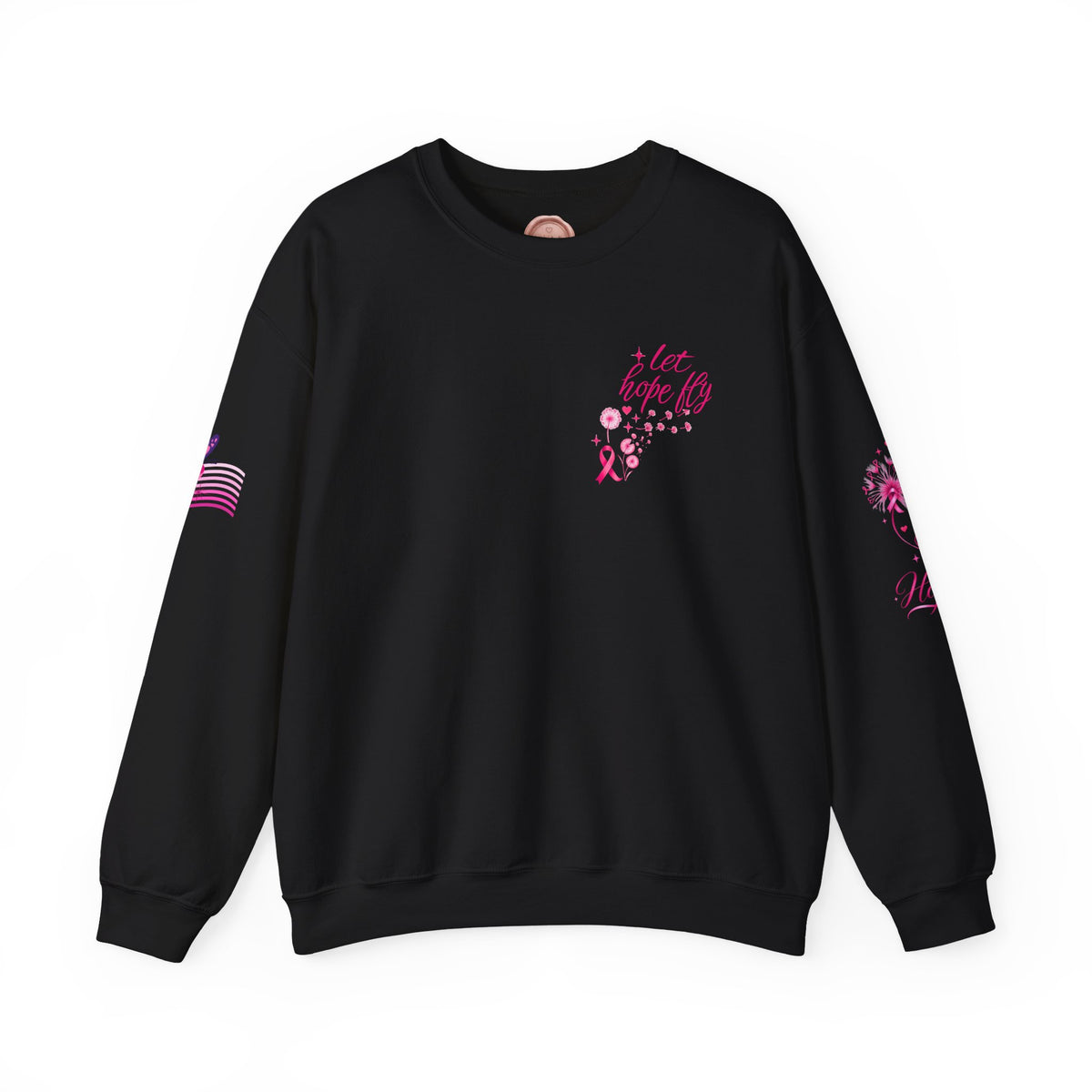 Hope Doesn't Have to Be Loud Sweatshirt | Breast Cancer Awareness Pink Ribbon Crewneck | Inspirational Gift for Survivors, Fighters & Supporters