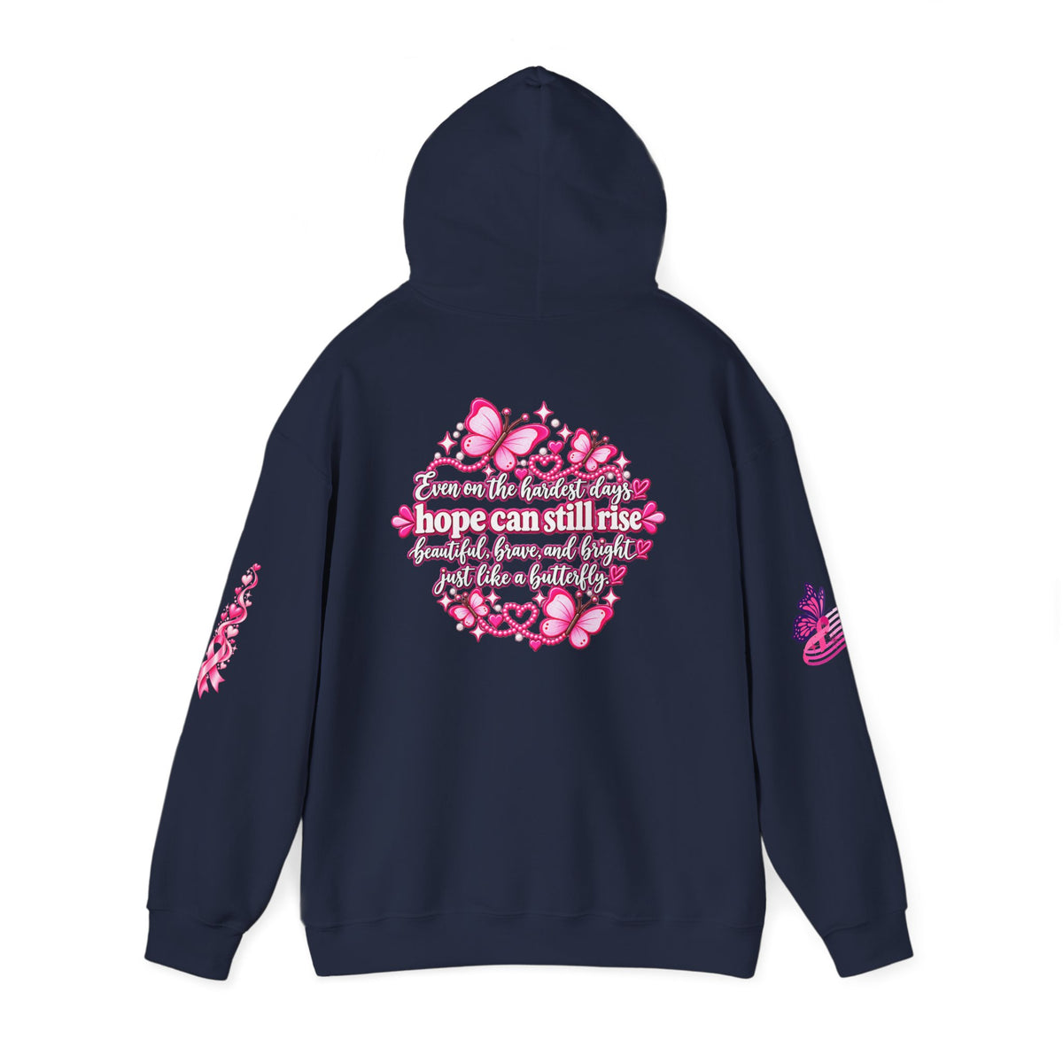 Pink Ribbon Support Hoodie | Breast Cancer Awareness, Survivor Solidarity