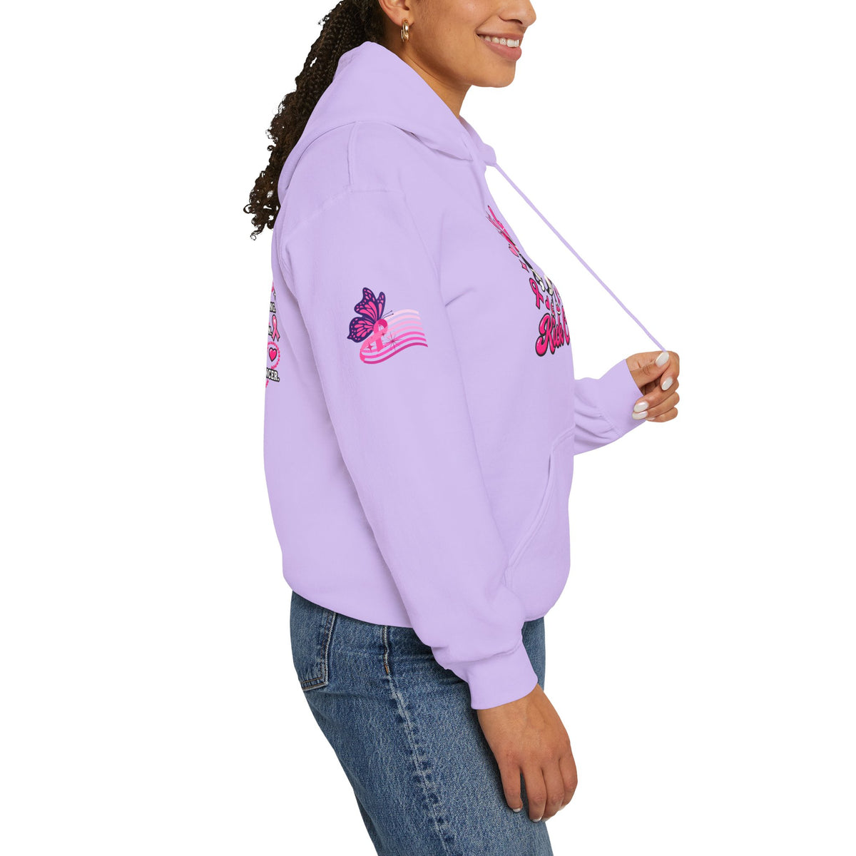 Kick Cancer Breast Cancer Awareness Hoodie | Pink Ribbon Support