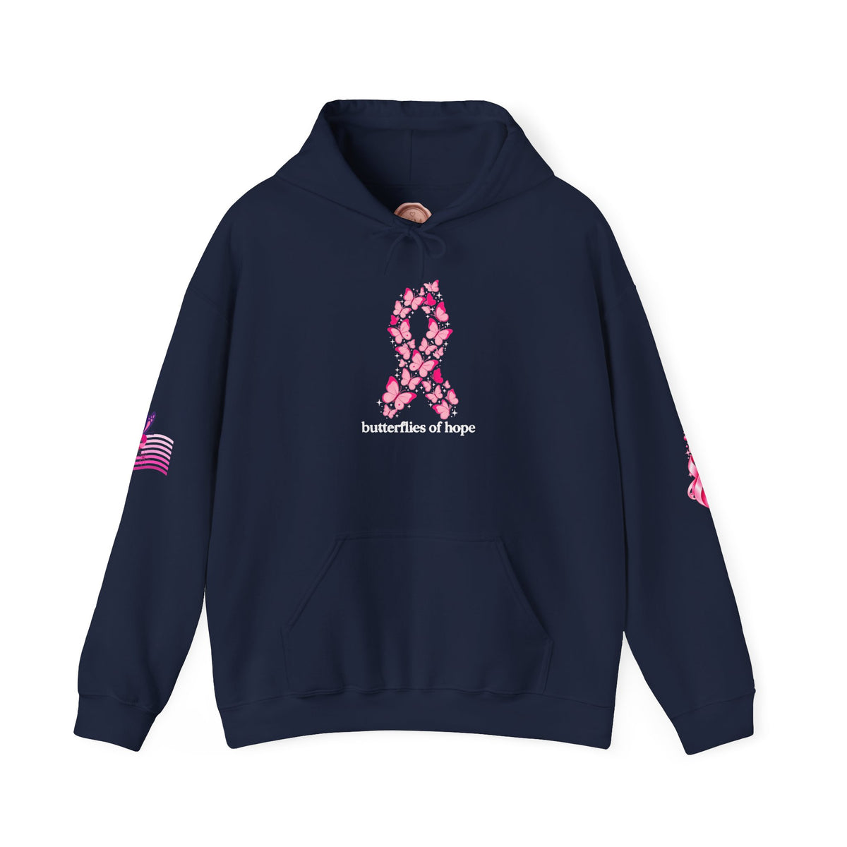 Pink Ribbon Support Hoodie | Breast Cancer Awareness, Survivor Solidarity
