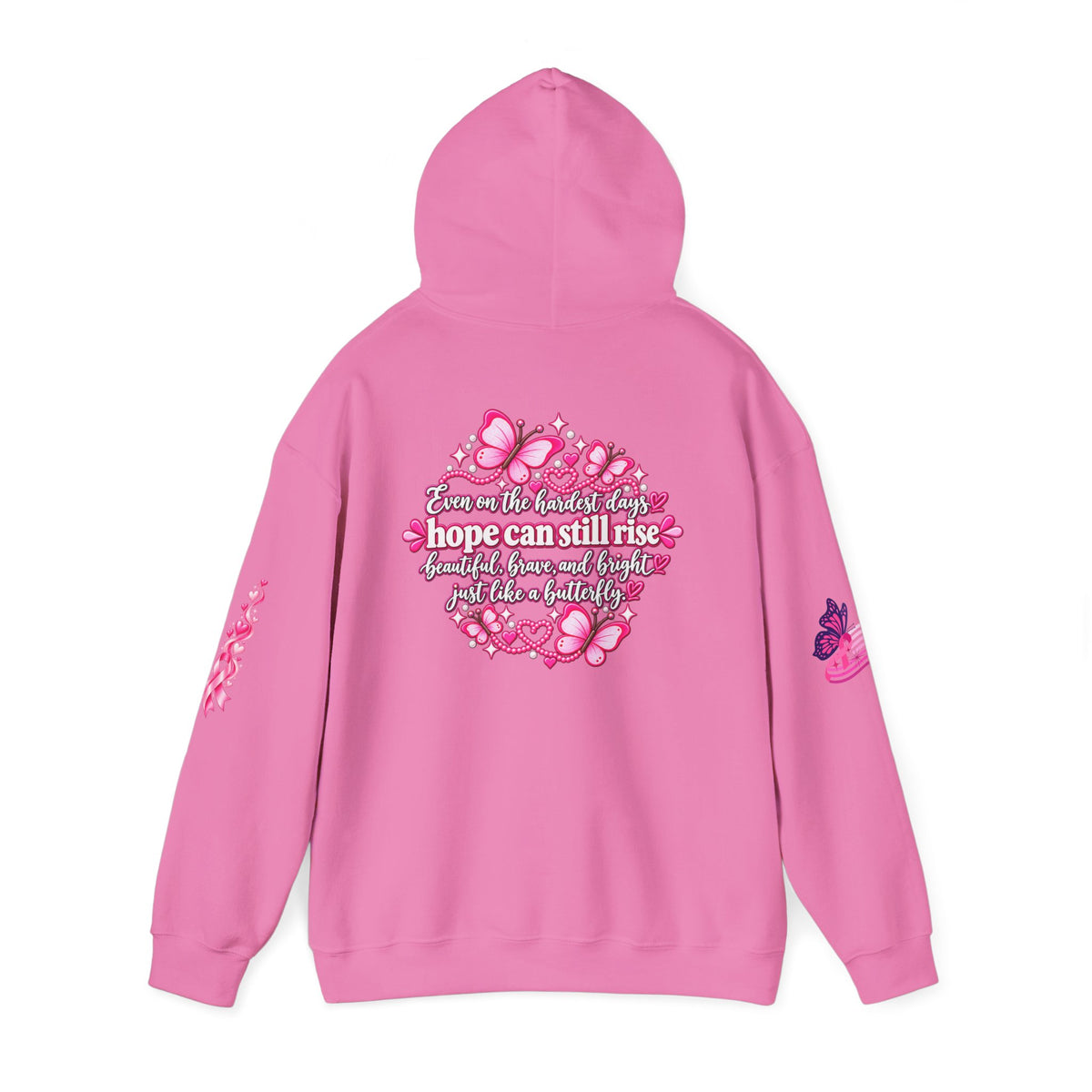 Pink Ribbon Support Hoodie | Breast Cancer Awareness, Survivor Solidarity