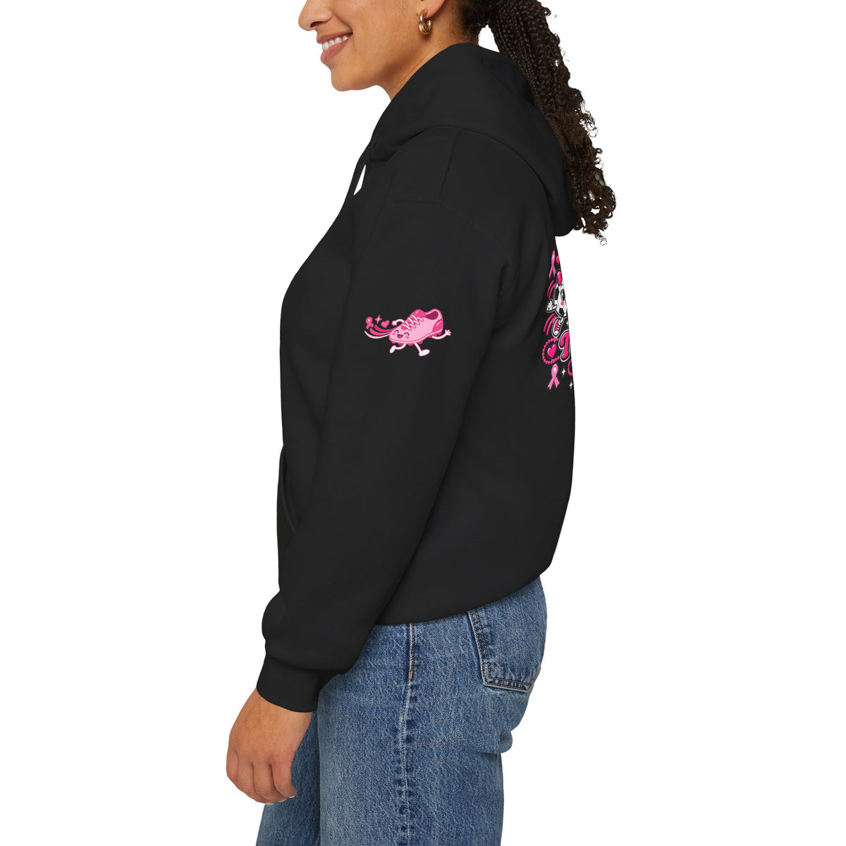 Kick Cancer Breast Cancer Awareness Hoodie | Pink Ribbon Support