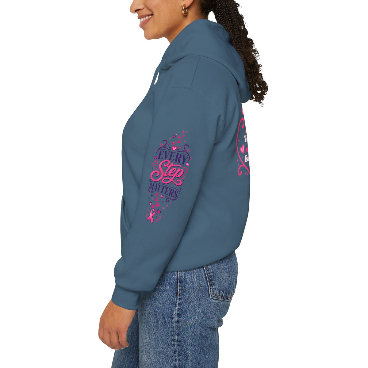 Breast Cancer Ribbon Support Hoodie | Honk for Early Detection | Pink Awareness