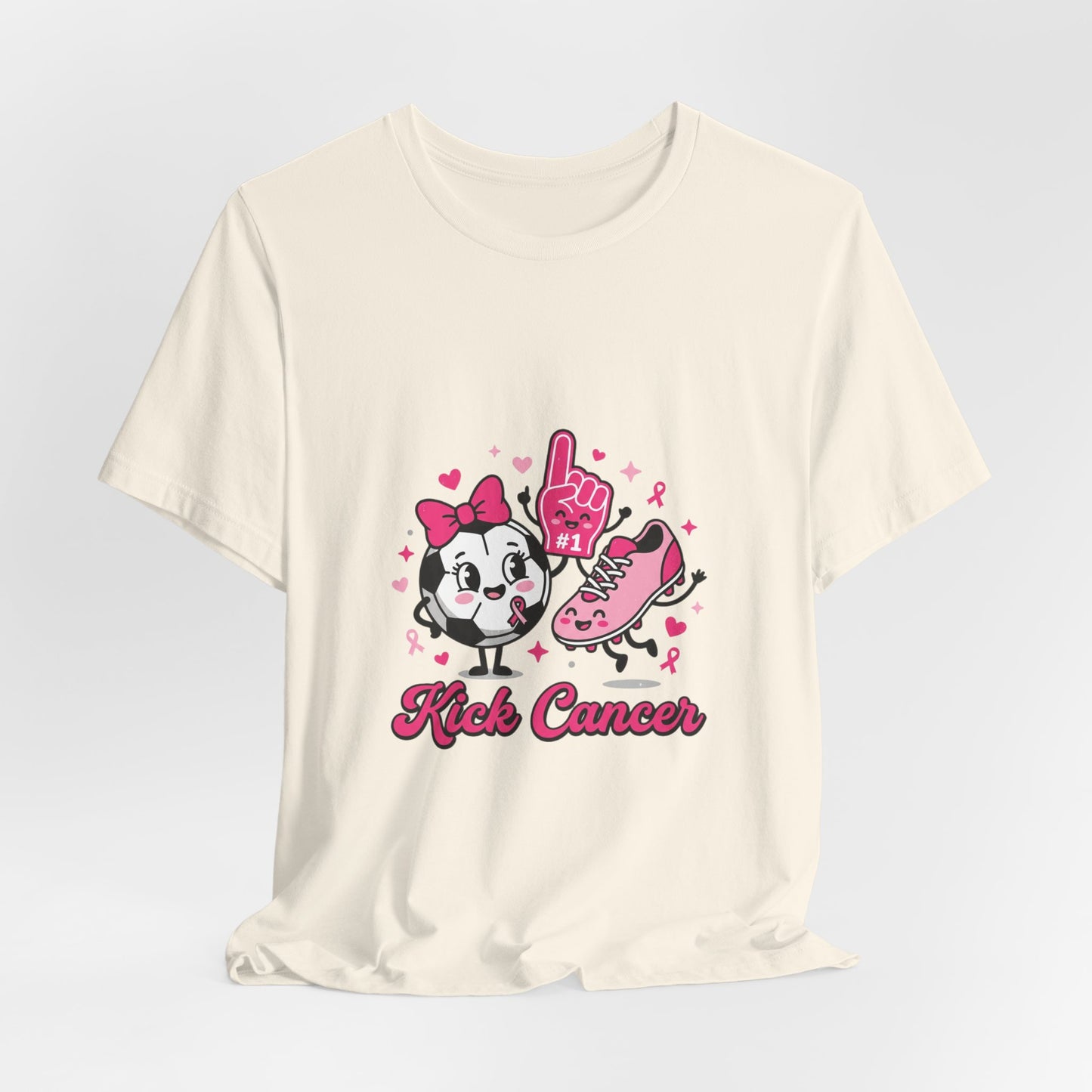 Kick Cancer Panda Ribbon Tee | Breast Cancer Awareness, Pink Ribbon