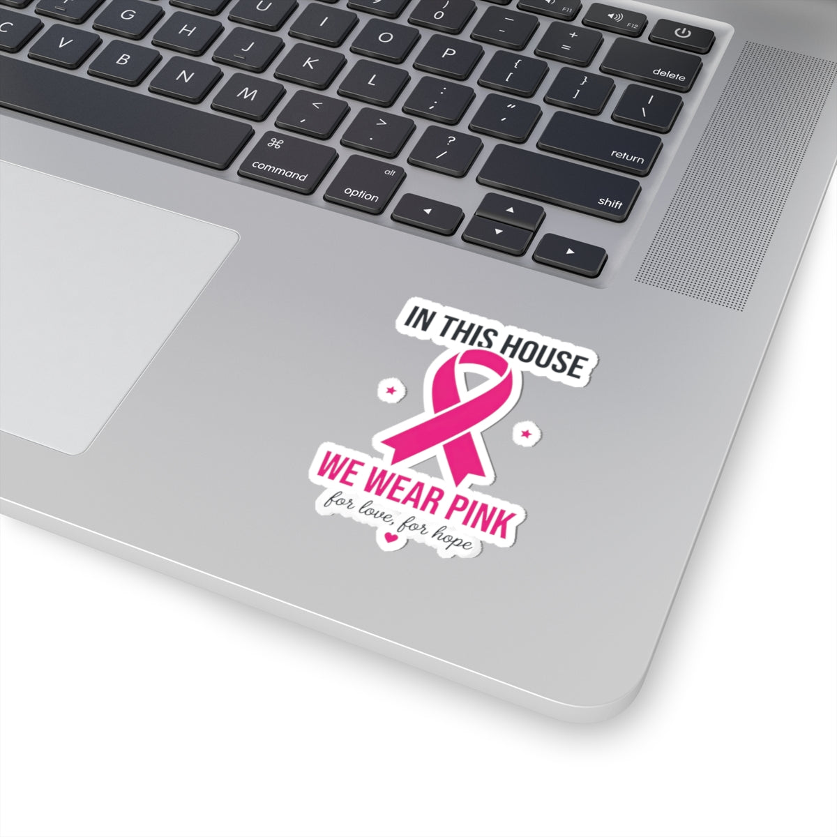 We Wear Pink Ribbon Sticker | Breast Cancer Awareness, Support Decal