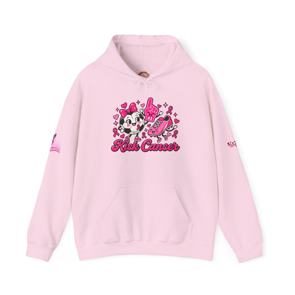 Kick Cancer Breast Cancer Awareness Hoodie | Pink Ribbon Support