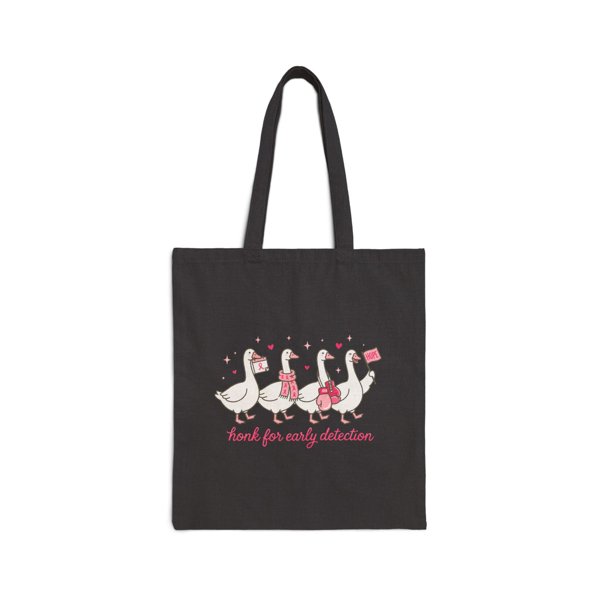 Marching Geese Pink Ribbon Tote | Breast Cancer Awareness