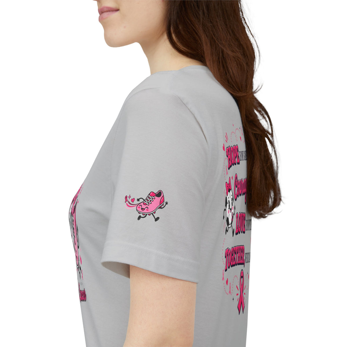 Kick Cancer Pink Ribbon Tee | Breast Cancer Awareness Shirt