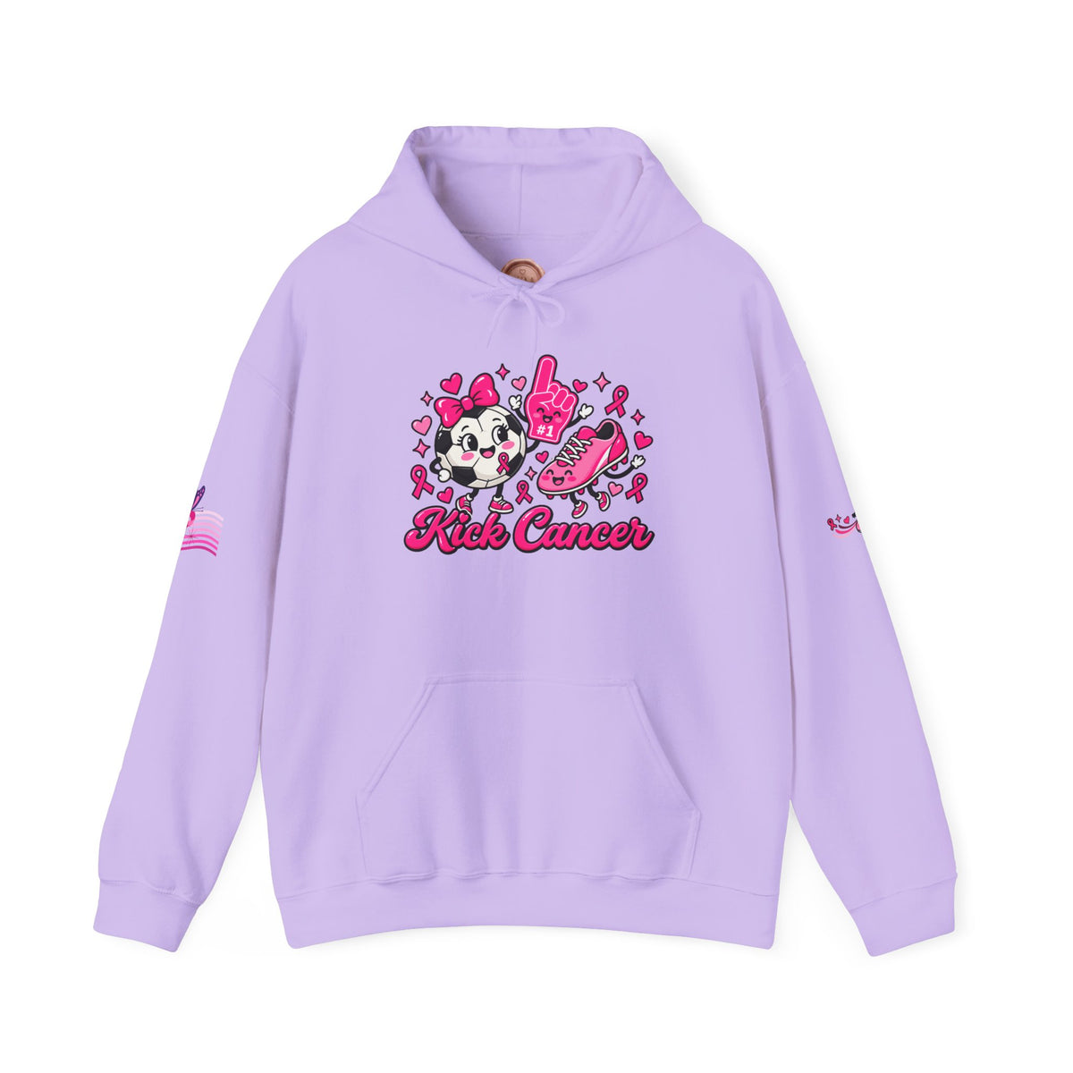 Kick Cancer Breast Cancer Awareness Hoodie | Pink Ribbon Support