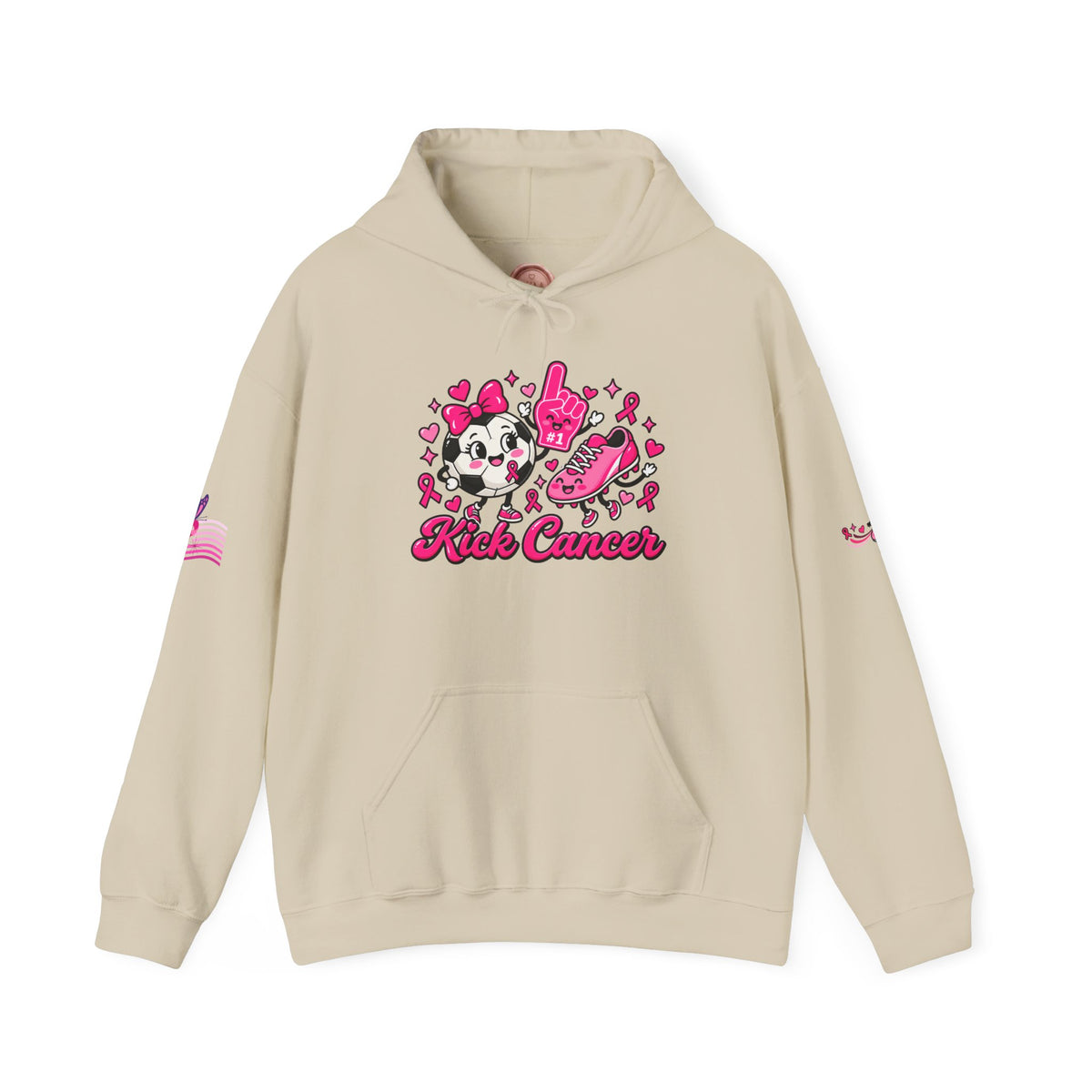 Kick Cancer Breast Cancer Awareness Hoodie | Pink Ribbon Support
