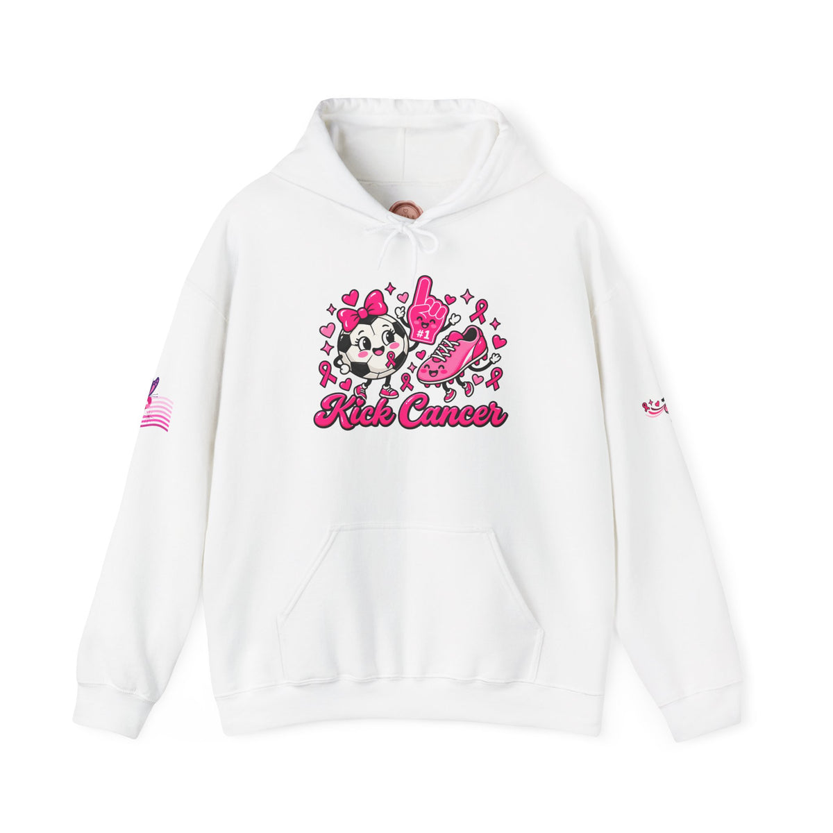 Kick Cancer Breast Cancer Awareness Hoodie | Pink Ribbon Support