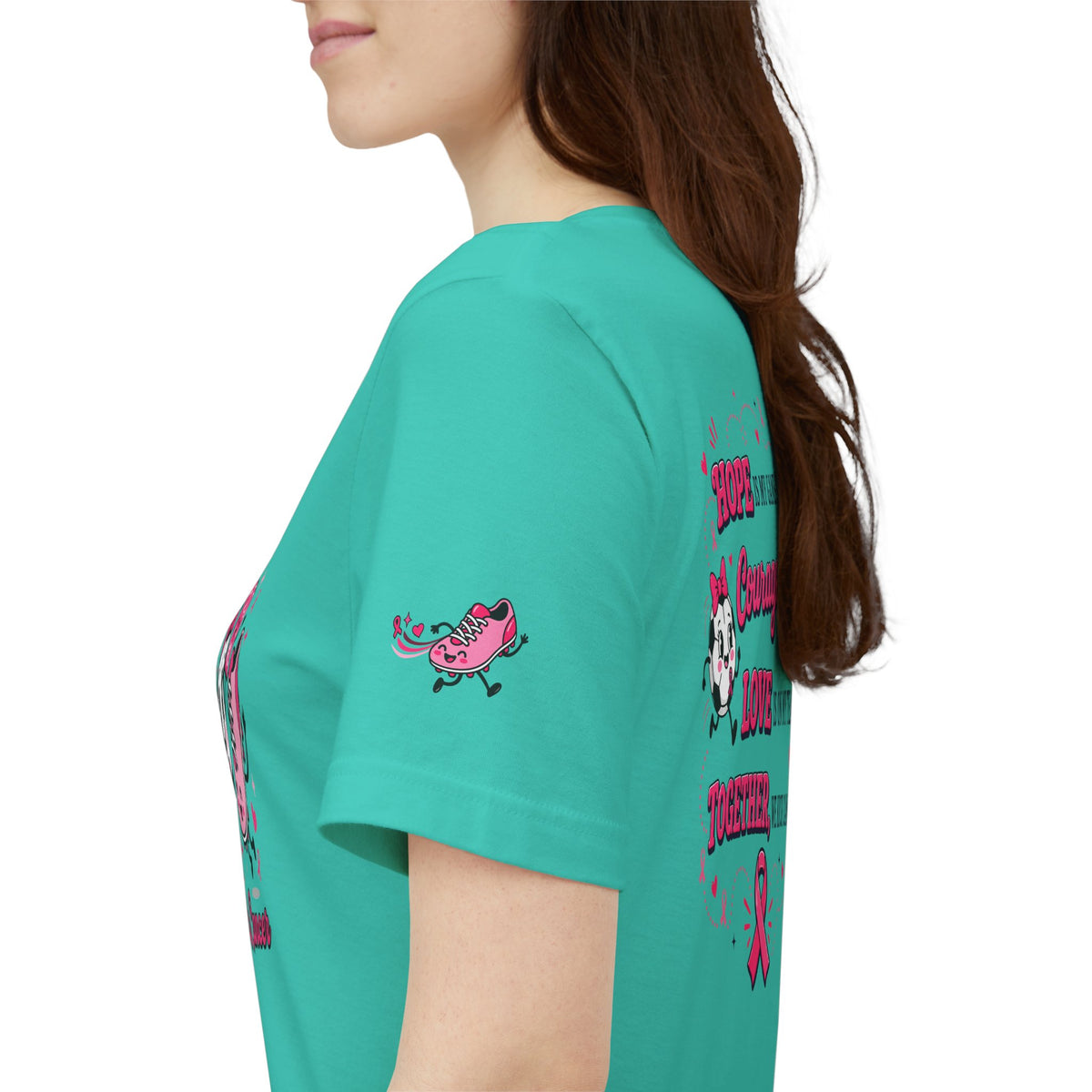 Kick Cancer Pink Ribbon Tee | Breast Cancer Awareness Shirt